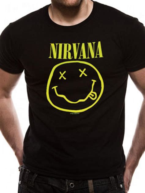 nirvana smiley face shirt|nirvana shirt yellow smiley face.